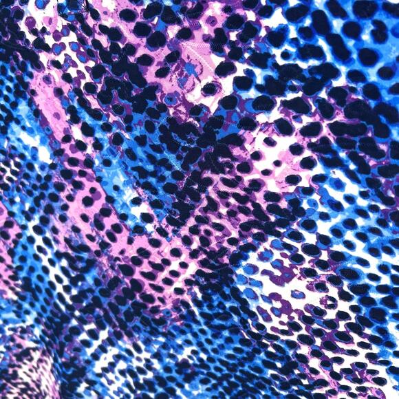 Hudson Harper Woman Plus Size 2X Super Stretchy Blue Purple 3/4 Sleeve Shirt Top - Picture 6 of 8